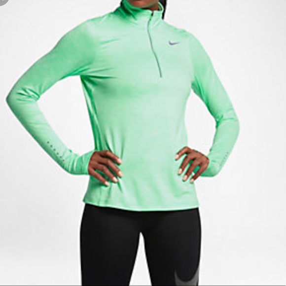 nike green half zip